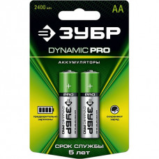 ЗУБР АА, 2 шт на карточке, аккумулятор Ni-Mh "DYNAMIC PRO" 59275-2C_z01