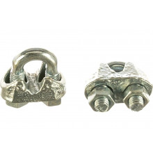 ЗУБР Зажим троса DIN 741, 5мм, 2 шт, оцинкованный, Профессионал 304416-05