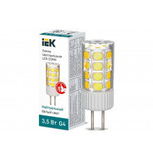 Светодиодная лампа IEK corn капсула 3,5вт 230в 4000к керамика g4 LLE-CORN-4-230-40-G4