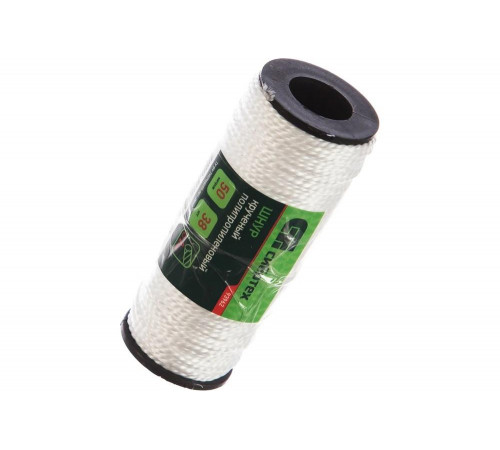 Крученый полипропиленовый шнур 2мм, 50м катушка, 38кгс СИБРТЕХ Россия 93962