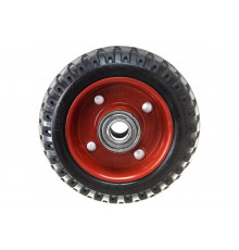 Литое колесо PP 160 с протекторной резиной 160 мм без крепления (шарикоподшипник, металический обод) TOR 1031464