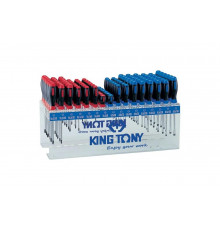 Стенд со стандартными отвертками KING TONY серии 1421, 1422, 96 предметов 31416MR
