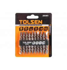 Набор вставок бит торцевых двухсторонних 1/4", PH2, SL5.5x0.8 мм, 65 мм, 10 предметов TOLSEN TT20361