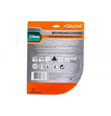 Диск алмазный сегментный по кирпичу (230х22.2/20 мм) Sturm 9020-04-230x22-C