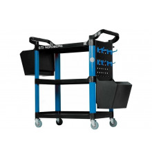 Инструментальная тележка с пластиковыми полками NORDBERG из 2 коробок, синяя 01-00001361 T3B