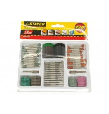 Набор мини-насадок для гравировальных машин (134 предмета) Stayer 29905-H134