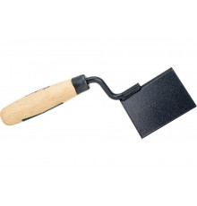 Угловая кельма СИБРТЕХ 80x60x60 мм, стальная, для внешних углов, буковая ручка 86311