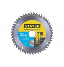 Диск пильный по алюминию STAYER Multi Material 210х32/30 мм, 48Т 3685-210-32-48