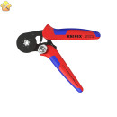 Пресс-клещи 6-гранные, обжимные Knipex KN-975314SB гильзы контакт. 0.08-10 мм², 2-е конц. гильзы 2x4мм²