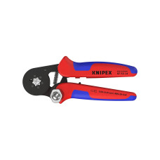 Пресс-клещи 6-гранные, обжимные Knipex KN-975314SB гильзы контакт. 0.08-10 мм², 2-е конц. гильзы 2x4мм²