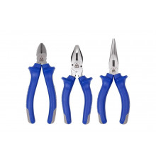 Набор пассатижей, плоскогубцев и бокорезов 3шт МАСТАК 03-3HB