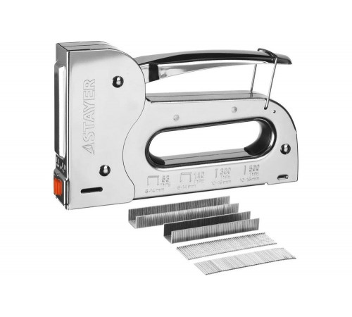 STAYER тип 53, 140, 13, 53F, 300, 500, степлер 6-в-1 BlackForce-53 31515_z01