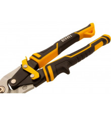 Ножницы по металлу Denzel 270мм, прямой рез,сталь-CrMo, трехкомп.рук-ки  78370