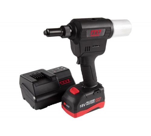 Заклепочник аккумуляторный MIGHTY SEVEN 2,4-6,4 мм, 18 В, 3 предмета, кейс DR-102A1