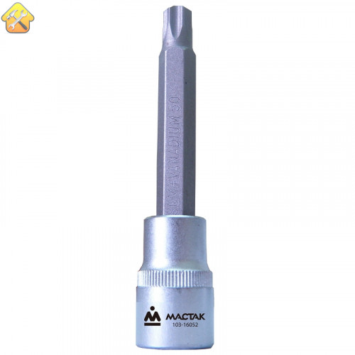 Насадка (бита) торцевая 1/2", TORX, T52, L = 140 мм, для ГБЦ VAG МАСТАК 103-16052