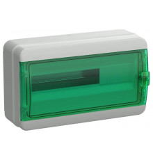 Корпус пластиковый IEK TEKFOR КМПн-18 IP65 зеленая прозрачная дверь TF5-KP72-N-18-65-K03-K06