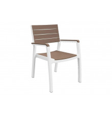 Стул KETER Harmony armchair белый- капучино 17201284