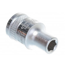 Головка торцовая хромосатинированная INDUSTRIE QUALITAT (1/2", 8 мм; Cr-V) Kraftool 27805-08_z01