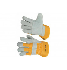 Комбинированные спилковые перчатки TOLSEN 45024