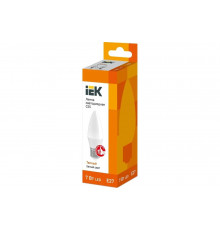 Лампа IEK LED C35 свеча 7 Вт 230 В 3000К E27 LLE-C35-7-230-30-E27