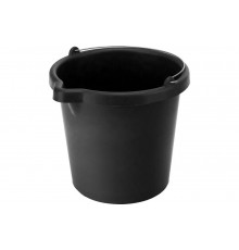 Ведро строительное пластмассовое СИБРТЕХ, 12 л, высокопрочное, с носиком 81478