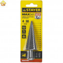 STAYER 4-30 мм, 14 ступеней, HSS, сверло ступенчатое 29660-4-30-14 Master