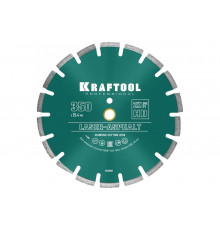 Диск алмазный отрезной по асфальту KRAFTOOL LASER-ASPHALT (350х25.4 мм) 36687-350