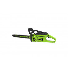 Аккумуляторная цепная пила Greenworks 40V, 40 см, 2000 Вт, бесщеточная, c 1хАКБ 4 Ач и ЗУ 2008807UB