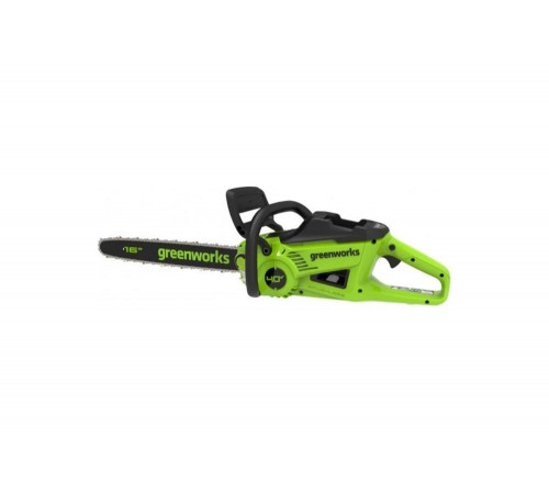 Аккумуляторная цепная пила Greenworks 40V, 40 см, 2000 Вт, бесщеточная, c 1хАКБ 4 Ач и ЗУ 2008807UB