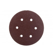 Круг шлифовальный на липучке, по дереву и металлу (6 отверстий, 150 мм, P40, 5 шт.) ELITECH 1820.098700