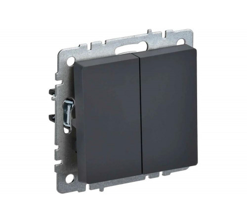 Проходной двухклавишный выключатель IEK Brite