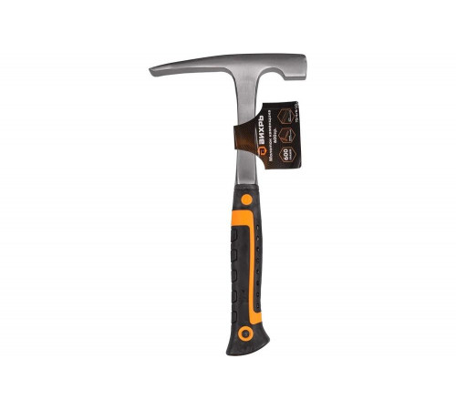 Молоток каменщика Вихрь 600 г, цельнометаллический, двухкомпонентная рукоятка 73/6/8/10