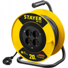 STAYER  MS-315 ПВС 3х1.5 20м 3500Вт,  Силовой удлинитель на катушке (55078-20)