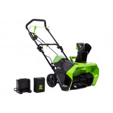 Аккумуляторный бесщеточный снегоуборщик GreenWorks GD60ST 60V, АКБ 6Ач и ЗУ 2602407UF