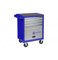 Тележка инструментальная (4 ящика и отсек, синяя) МАСТАК 522-04581B