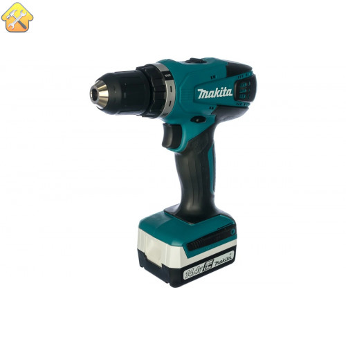 Аккумуляторная дрель-шуруповерт Makita DF347DWLE + фонарь