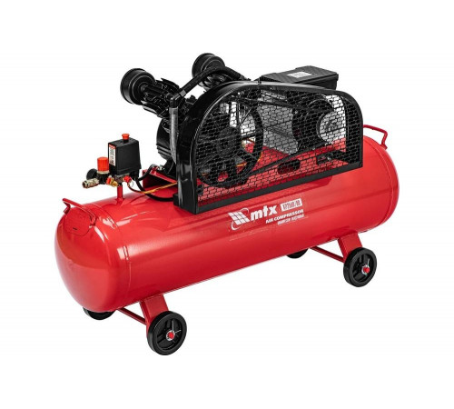 Воздушный компрессор MTX ременной привод кр2500/80, 2,5 квт, 80 литров, 420 л/мин 58022