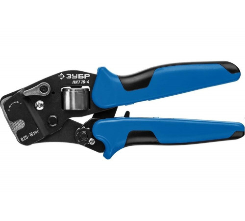 Торцевые пресс-клещи ЗУБР Профессионал ПКТ-16-4  для втулочных наконечников 0.25 - 16 мм.кв 22694