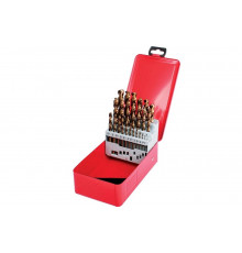 Набор свёрл по металлу DIN 338 тип Va, HSSe-Co 5, Ø 1,0 мм - 13,0 мм x 0,5 мм в металлическом кейсе RUKO 215215