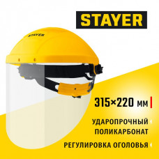 STAYER 200 х 315 мм, с экраном из поликарбоната, храповой механизм, защитный лицевой щиток MASTER 11