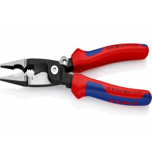 Электромонтажные клещи KNIPEX 6-в-1, зачистка: 0.75 - 1.5 + 2.5 мм, L-200 мм KN-1392200SB