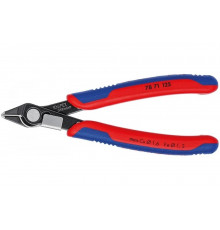 Прецизионные бокорезы KNIPEX Electronic Super Knips нерж., зажим для проволоки, 125 мм, 2-компонентные ручки SB KN-7871125SB