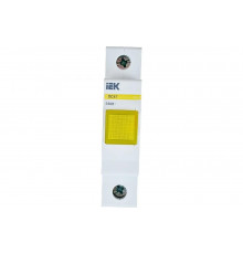 Сигнальная лампа IEK, DIN 1P, желтый неон, ЛС-47, ИЭК MLS10-230-K05