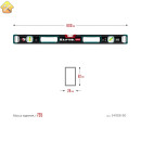 Магнитный сверхпрочный уровень KRAFTOOL A-RATE Control с зеркальным глазком, 800 мм 34988-80
