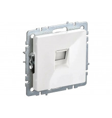 Компьютерная розетка rj45 IEK Brite рк11-брб категория 6, белый BR-K10-2-K01