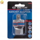 Адаптер 1/2"1/2", трещоточный, 72 зубца KING TONY 4844R