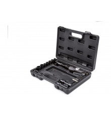 Пневматическая трещотка с набором головок 1/2" KraftWell в кейсе KRW12RW-T