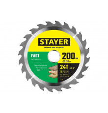 Диск пильный по дереву STAYER Fast 200x32/30 мм; 24T 3680-200-32-24_z01