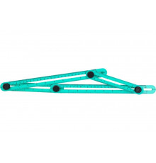 Многофункциональная копировальная пластиковая линейка 4 части Sturm 2040-02-4