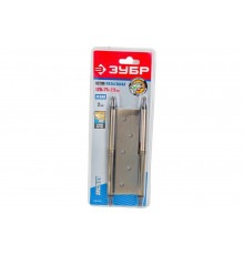 Дверная разъемная петля Зубр Эксперт 1 подшипник цвет старая латунь AB левая с крепежом 125x75x2.5 мм 2 шт. 37605-125-5L